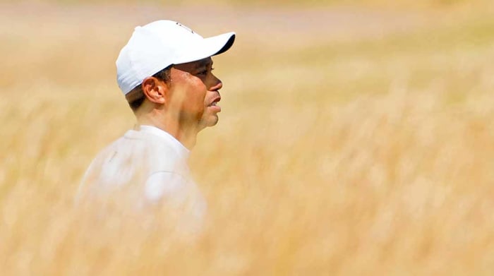 Tiger Woods is pictured on Friday at the 2022 British Open.